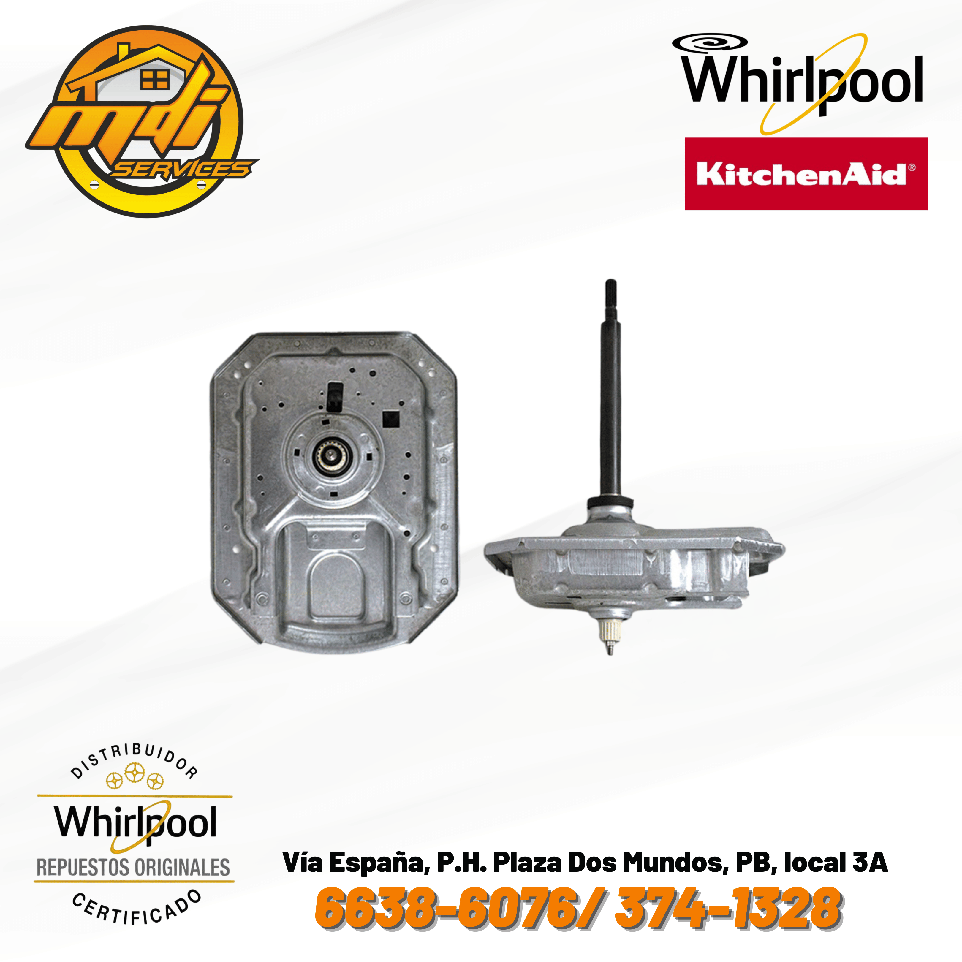 TRANSMISIÓN DE LAVADORA  WHIRLPOOL W10473144 W11255272